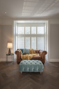 Lounge Tier on Tier Box Bay Shutters In Farnham By The Great Shutter Co.
