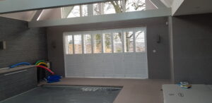 Swimming Pool Tracked Shutters Installed By The Great Shutter Co.