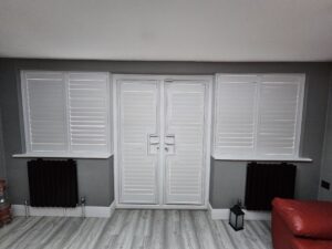 french door shutters by The Great Shutter Co Andover