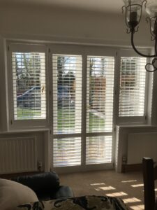 patio door shutters by The Great Shutter Co Southampton